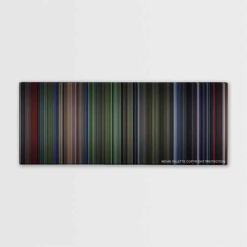 Predator color palette canvas print: thousands of thin vertical stripes of color