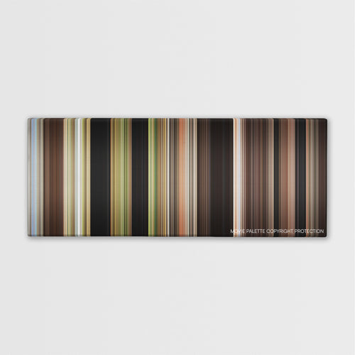 Crocodile Dundee color palette canvas print: thousands of thin vertical stripes of color