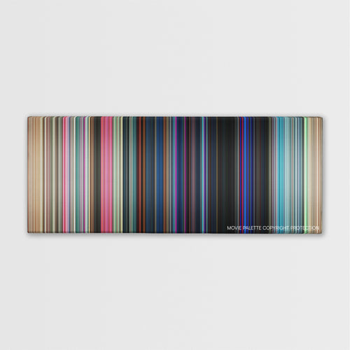 Good Time color palette canvas print: thousands of thin vertical stripes of color
