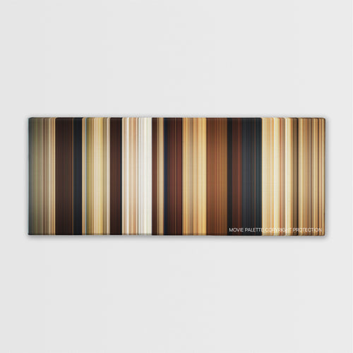 Year One color palette canvas print: thousands of thin vertical stripes of color
