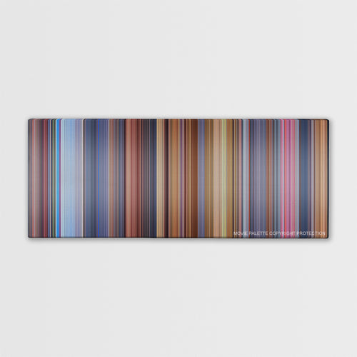 Austin Powers: International Man of Mystery color palette canvas print: thousands of thin vertical stripes of color