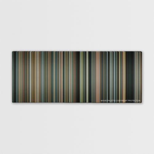 Body of Lies color palette canvas print: thousands of thin vertical stripes of color