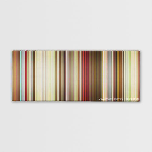 That's My Boy color palette canvas print: thousands of thin vertical stripes of color