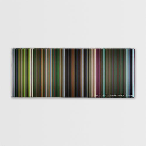 Oldboy color palette canvas print: thousands of thin vertical stripes of color