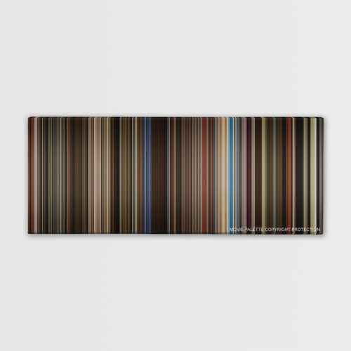 Rocketman color palette canvas print: thousands of thin vertical stripes of color