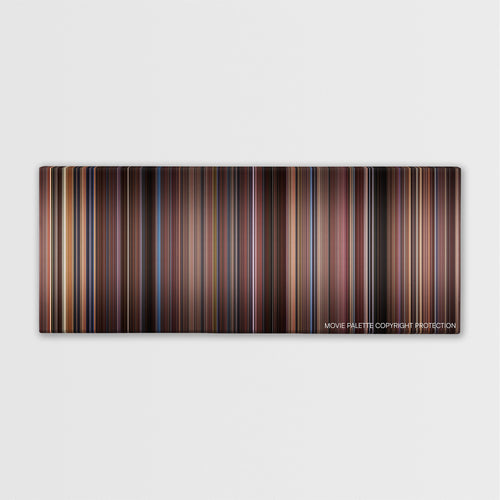 Runaway Jury color palette canvas print: thousands of thin vertical stripes of color