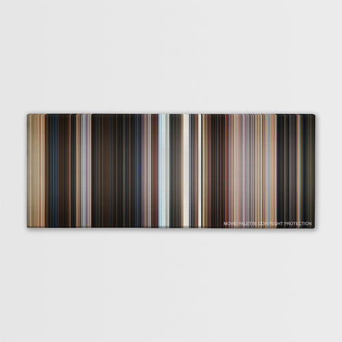 The Adventures of Tintin color palette canvas print: thousands of thin vertical stripes of color