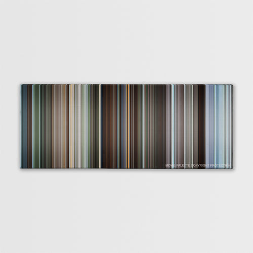 Monty Python and the Holy Grail color palette canvas print: thousands of thin vertical stripes of color