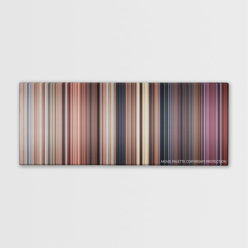 Dead Alive color palette canvas print: thousands of thin vertical stripes of color