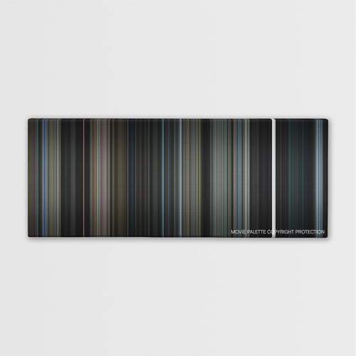 The Ring Two color palette canvas print: thousands of thin vertical stripes of color