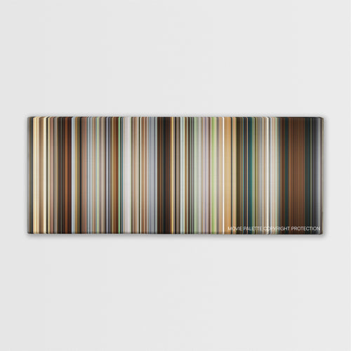 The Girl Who Played with Fire color palette canvas print: thousands of thin vertical stripes of color