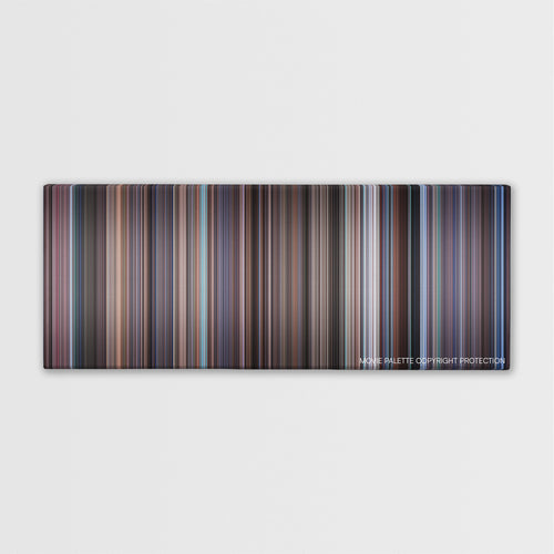 WarGames color palette canvas print: thousands of thin vertical stripes of color