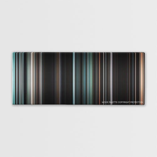 The Rite color palette canvas print: thousands of thin vertical stripes of color