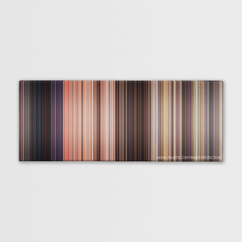Broken Arrow color palette canvas print: thousands of thin vertical stripes of color