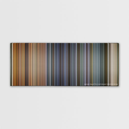 Ip Man color palette canvas print: thousands of thin vertical stripes of color