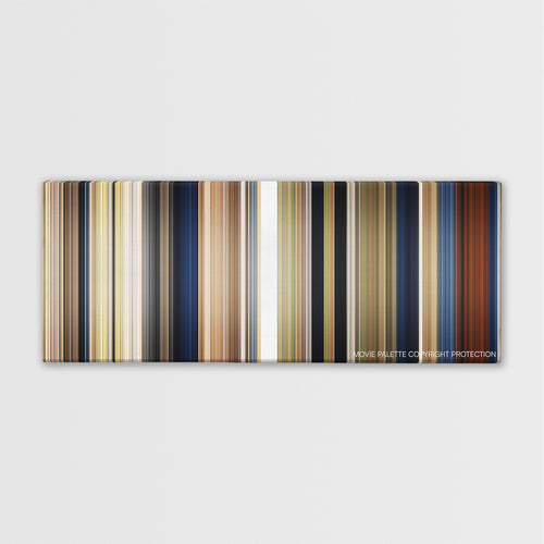 The King color palette canvas print: thousands of thin vertical stripes of color