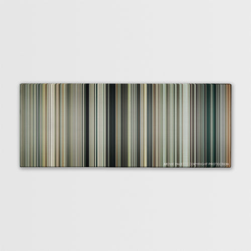 San Andreas color palette canvas print: thousands of thin vertical stripes of color