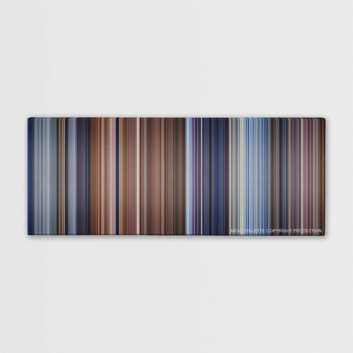 Die Another Day color palette canvas print: thousands of thin vertical stripes of color
