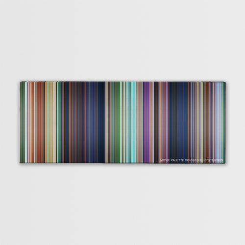 Rio color palette canvas print: thousands of thin vertical stripes of color