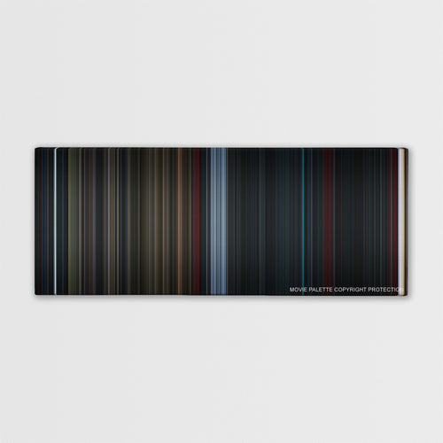 Life color palette canvas print: thousands of thin vertical stripes of color