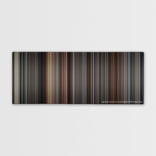 Hidden Figures color palette canvas print: thousands of thin vertical stripes of color