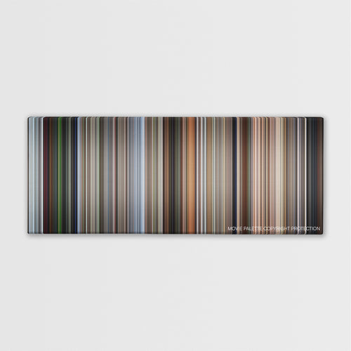The Living Daylights color palette canvas print: thousands of thin vertical stripes of color