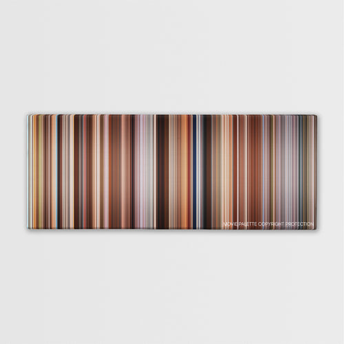 My Sister's Keeper color palette canvas print: thousands of thin vertical stripes of color