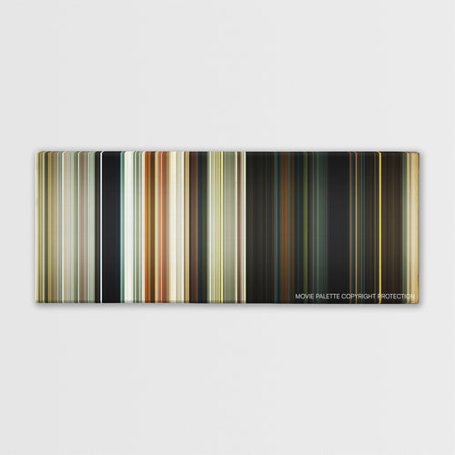 Gemini Man color palette canvas print: thousands of thin vertical stripes of color