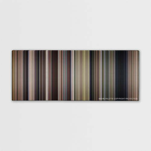 The Bridge on the River Kwai color palette canvas print: thousands of thin vertical stripes of color