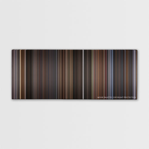 Lara Croft: Tomb Raider color palette canvas print: thousands of thin vertical stripes of color