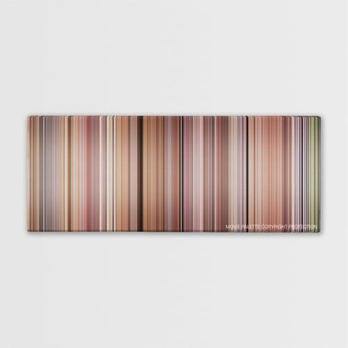 Dead Man Walking color palette canvas print: thousands of thin vertical stripes of color