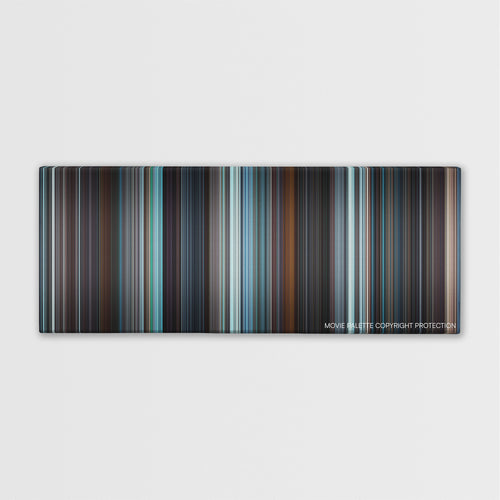 The X Files: I Want to Believe color palette canvas print: thousands of thin vertical stripes of color