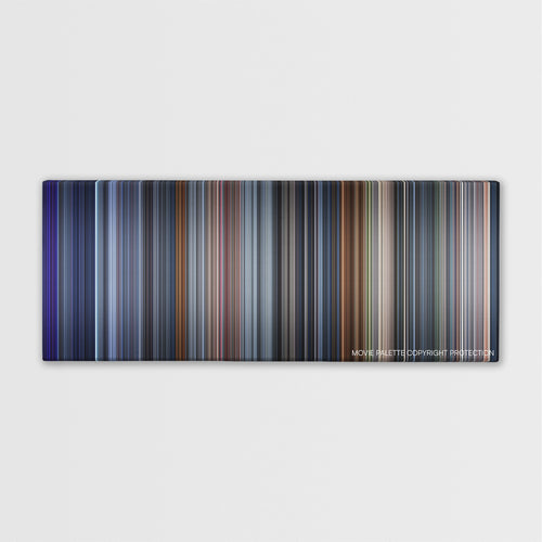 The One color palette canvas print: thousands of thin vertical stripes of color