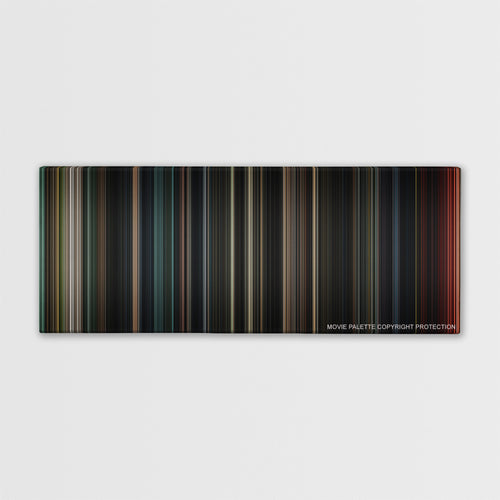 Evil Dead color palette canvas print: thousands of thin vertical stripes of color