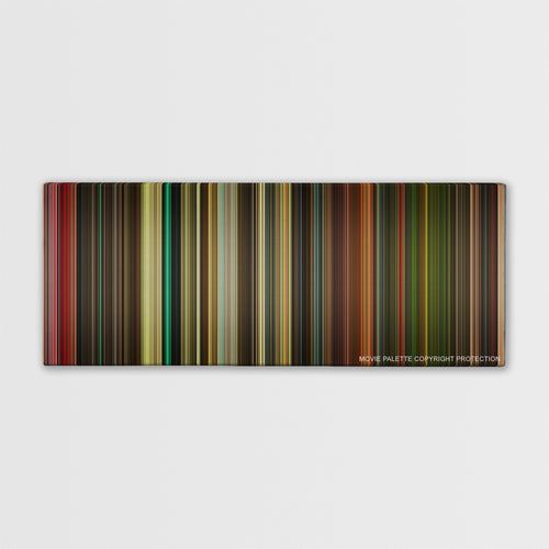 Planet Terror color palette canvas print: thousands of thin vertical stripes of color