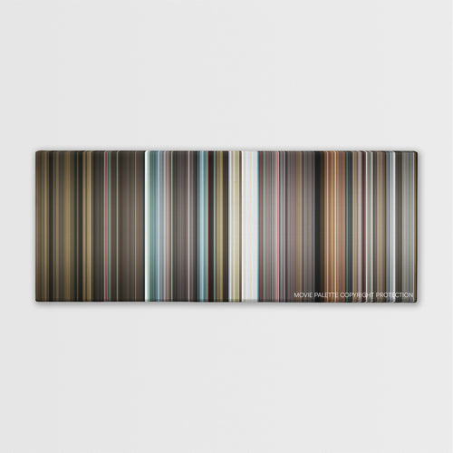 The Death of Stalin color palette canvas print: thousands of thin vertical stripes of color