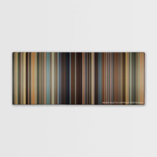 Bad Teacher color palette canvas print: thousands of thin vertical stripes of color