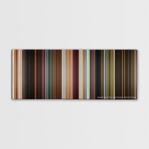 The Croods color palette canvas print: thousands of thin vertical stripes of color