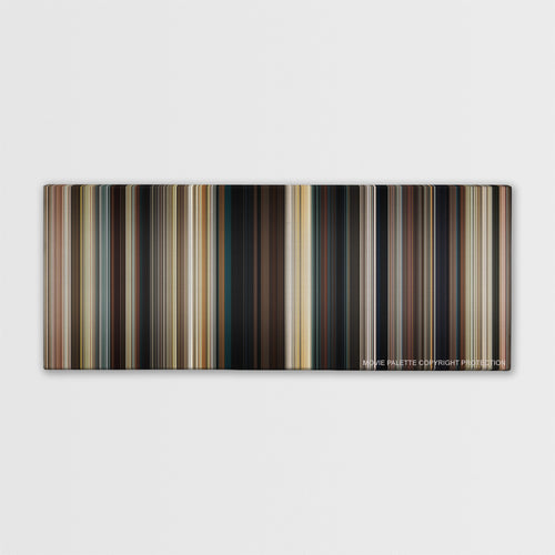 2 Guns color palette canvas print: thousands of thin vertical stripes of color