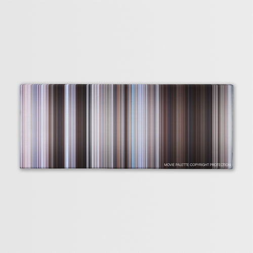 The Magnificent Seven color palette canvas print: thousands of thin vertical stripes of color