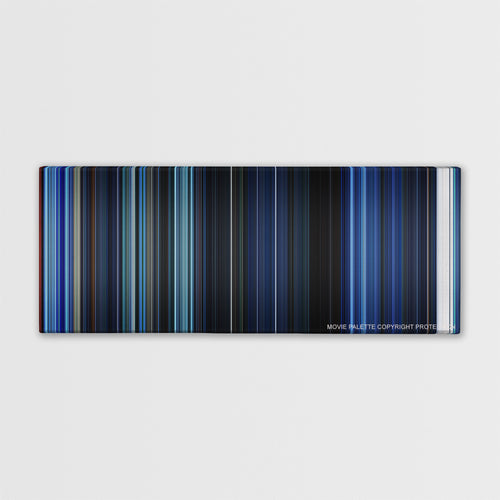 Resident Evil color palette canvas print: thousands of thin vertical stripes of color