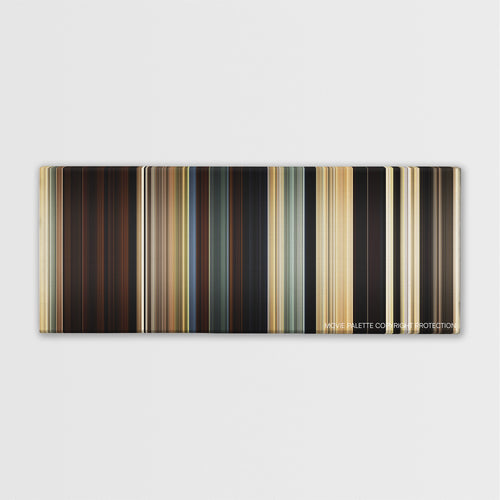 Bone Tomahawk color palette canvas print: thousands of thin vertical stripes of color