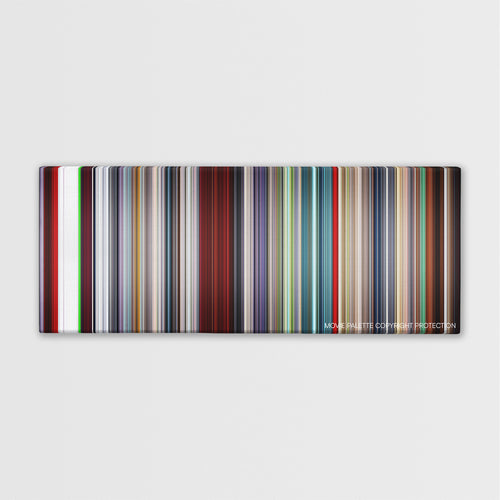 Hardcore Henry color palette canvas print: thousands of thin vertical stripes of color