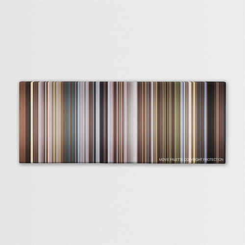 Nymphomaniac: Vol. II color palette canvas print: thousands of thin vertical stripes of color