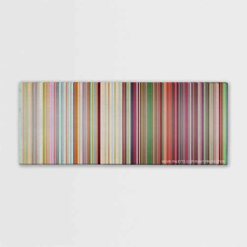 South Park: Bigger, Longer & Uncut color palette canvas print: thousands of thin vertical stripes of color