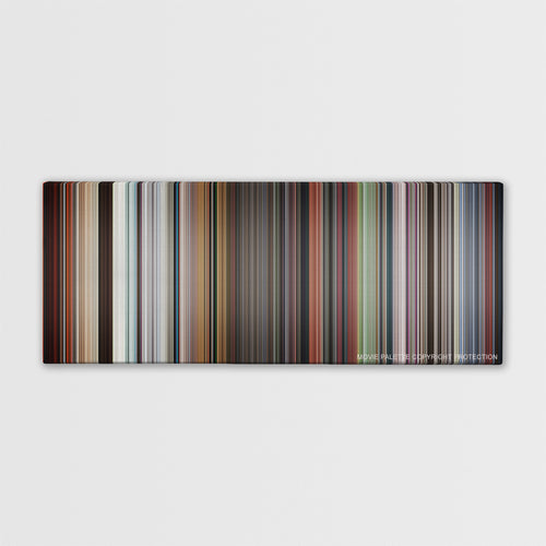 Thor: Ragnarok color palette canvas print: thousands of thin vertical stripes of color
