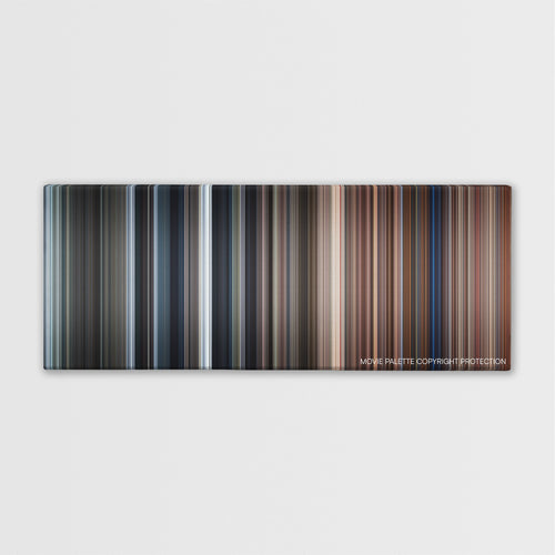 Here Comes the Boom color palette canvas print: thousands of thin vertical stripes of color