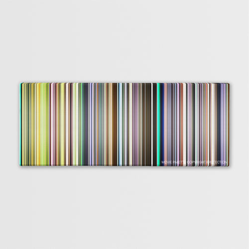 Elephant color palette canvas print: thousands of thin vertical stripes of color