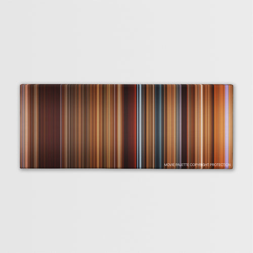 The Quick and the Dead color palette canvas print: thousands of thin vertical stripes of color