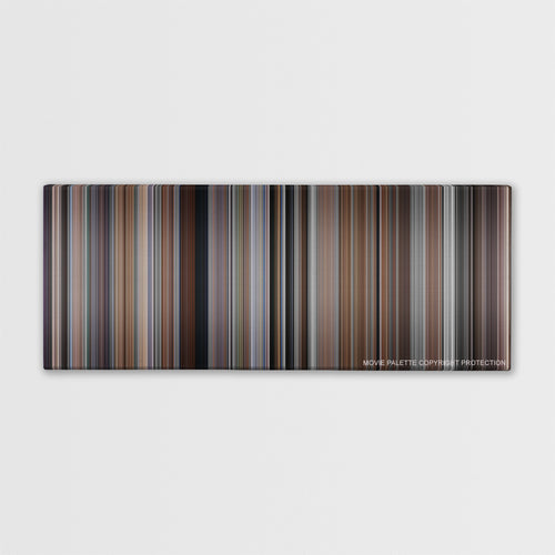 Memento color palette canvas print: thousands of thin vertical stripes of color